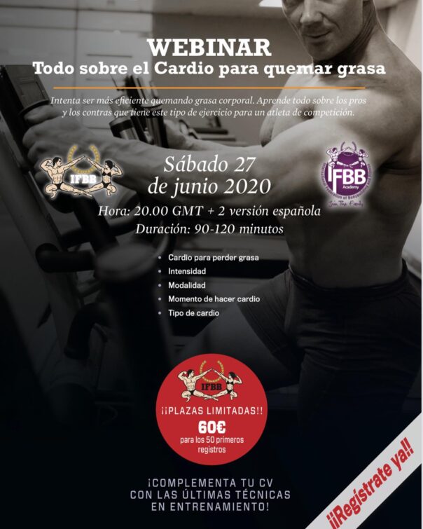 IFBB Webinar sobre el Cardio en la etapa de PRE-Competición