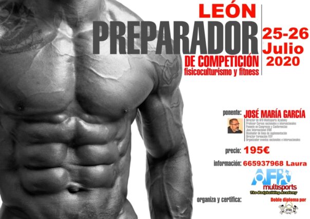 Curso AFD Preparador Competición Culturismo y Fitness LEON jul 2020