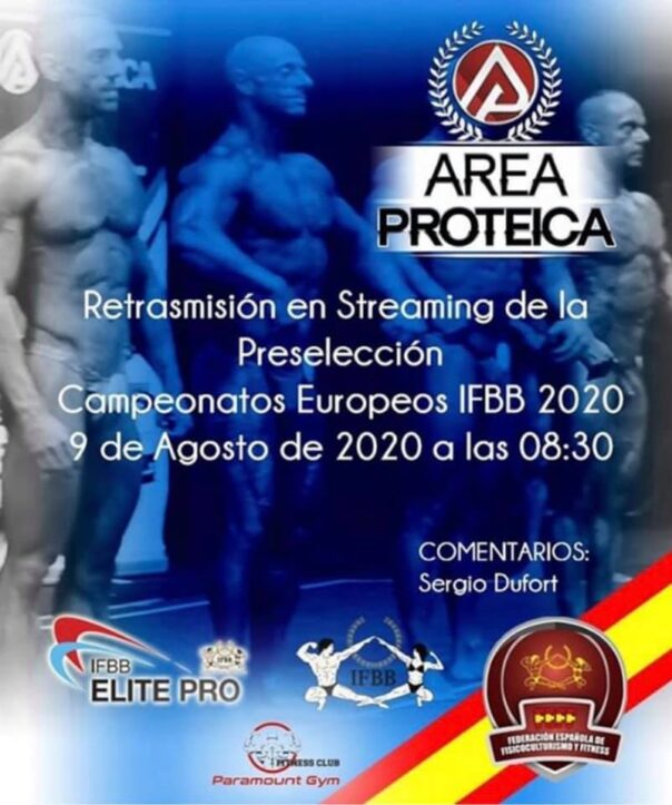 Preselección España para Ctos Europa IFBB 2020, Retransmisión en vivo