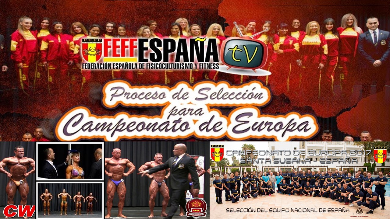 90 competidores!!  Listado POR CATEGORIAS FEFF Ctos Europa IFBB 2020