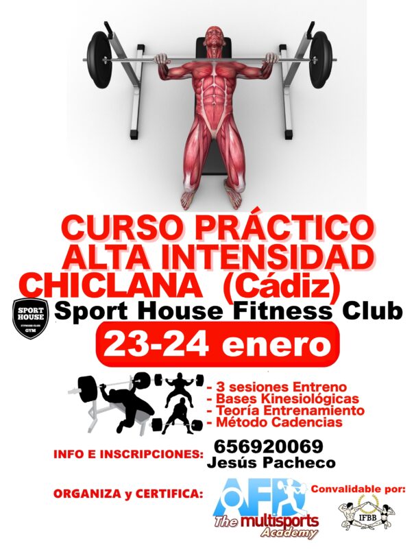 Curso Entreno Alta Intensidad Chiclana de la Frontera (Cádiz) enero 2021